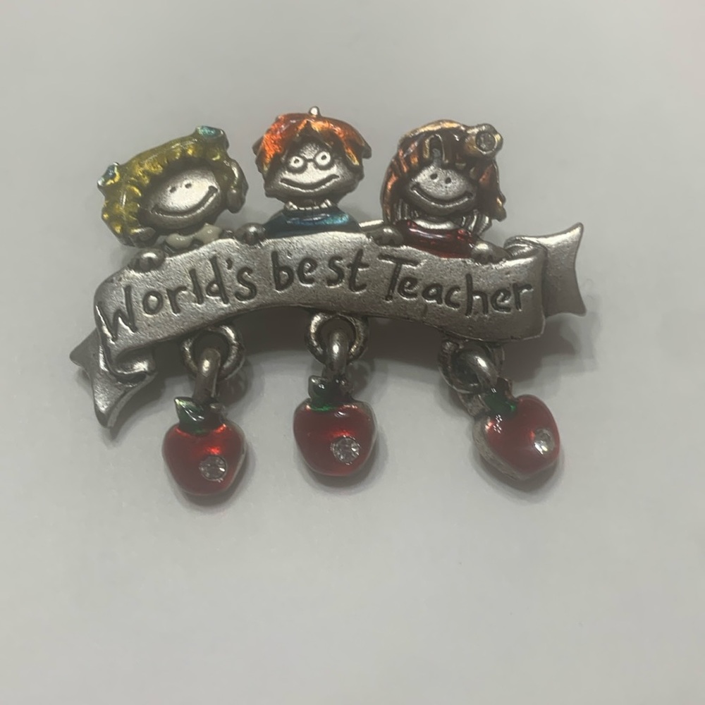 World’s best teacher pin